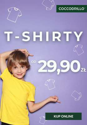 Coccodrillo - gazetka promocyjna T-shirty już od 29,90 zł od środy 30.04 do środy 30.04