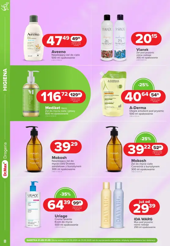 Dr.Max Drogeria - gazetka promocyjna Gazetka od czwartku 01.05 do soboty 31.05 - strona 8