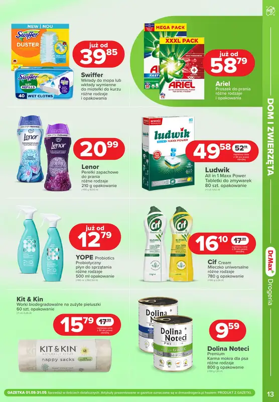 Dr.Max Drogeria - gazetka promocyjna Gazetka od czwartku 01.05 do soboty 31.05 - strona 13