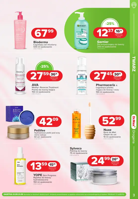 Dr.Max Drogeria - gazetka promocyjna Gazetka od czwartku 01.05 do soboty 31.05 - strona 3