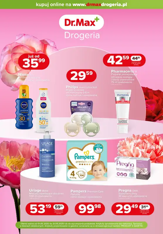Dr.Max Drogeria - gazetka promocyjna Gazetka od czwartku 01.05 do soboty 31.05