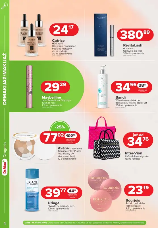 Dr.Max Drogeria - gazetka promocyjna Gazetka od czwartku 01.05 do soboty 31.05 - strona 4
