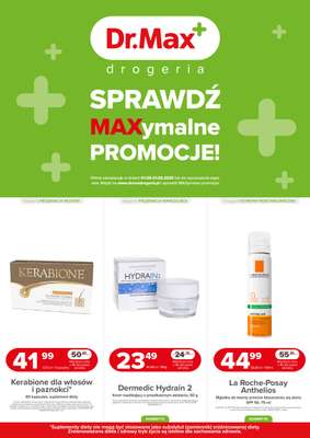 Dr.Max Drogeria - gazetka promocyjna MAXymalne promocje od czwartku 01.05 do soboty 31.05