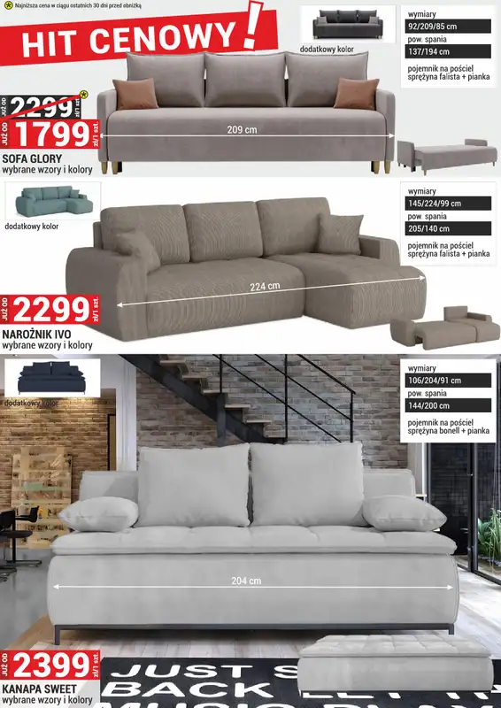 Merkury Market - gazetka promocyjna Gazetka Meble, wypoczynki, materace od piątku 02.05 do soboty 31.05 - strona 3