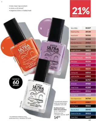 AVON - gazetka promocyjna Katalog Maj 2025 od czwartku 01.05 do soboty 31.05 - strona 63 AVON - gazetka promocyjna Katalog Maj 2025 od czwartku 01.05 do soboty 31.05 - strona 63