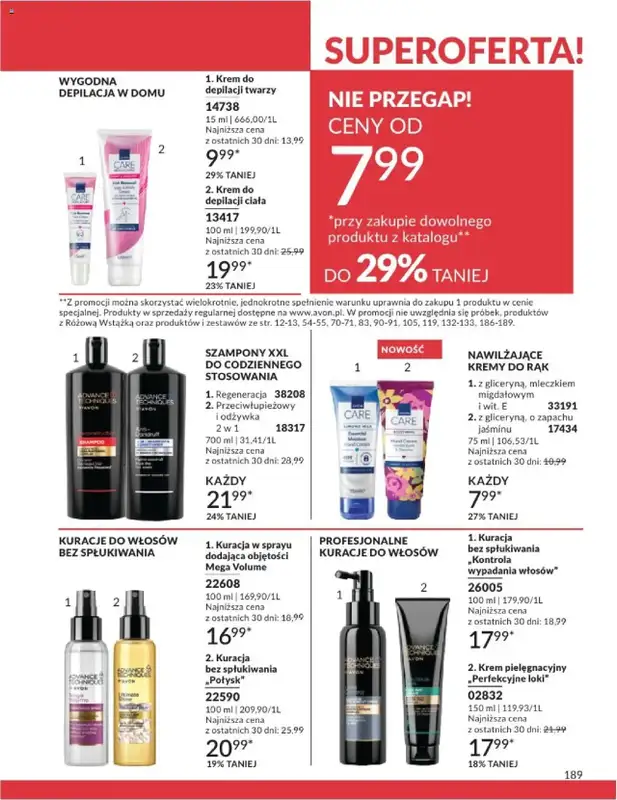 AVON - gazetka promocyjna Katalog Maj 2025 od czwartku 01.05 do soboty 31.05 - strona 188