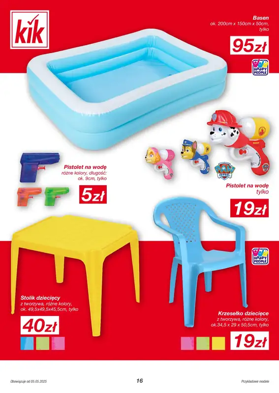 KiK - gazetka promocyjna Gazetka od poniedziałku 05.05 do niedzieli 11.05 - strona 16