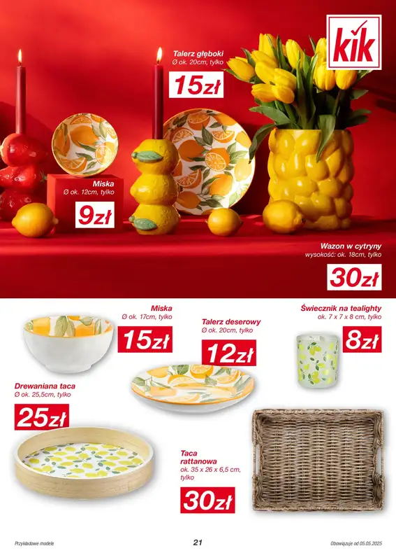 KiK - gazetka promocyjna Gazetka od poniedziałku 05.05 do niedzieli 11.05 - strona 21
