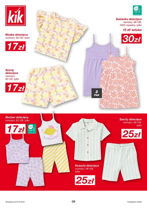 KiK - gazetka promocyjna Gazetka od poniedziałku 05.05 do niedzieli 11.05 - strona 8