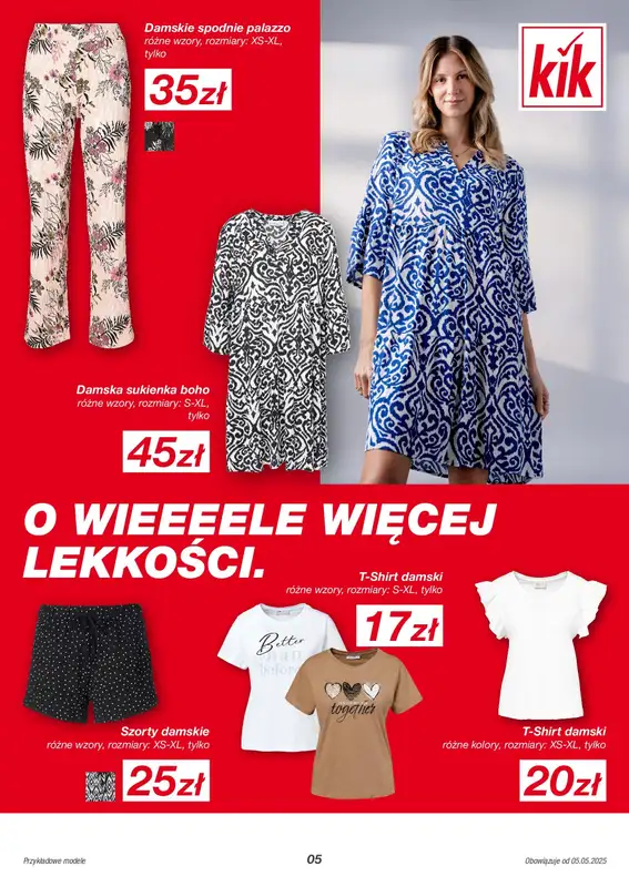 KiK - gazetka promocyjna Gazetka od poniedziałku 05.05 do niedzieli 11.05 - strona 5