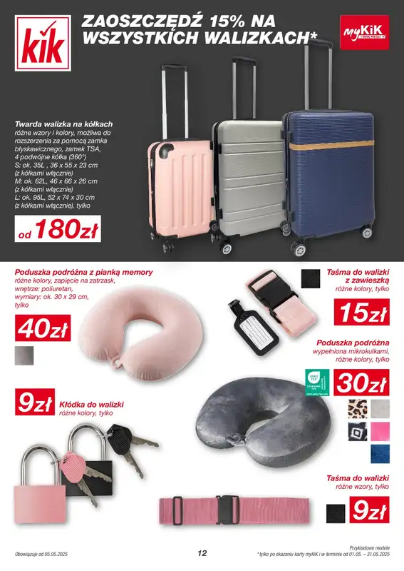 KiK - gazetka promocyjna Gazetka od poniedziałku 05.05 do niedzieli 11.05 - strona 12