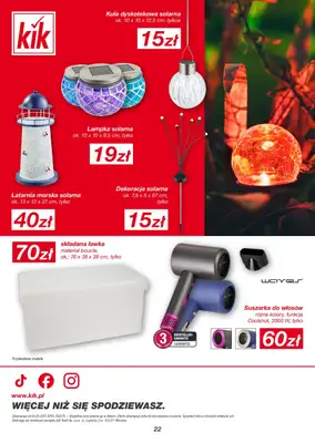 KiK - gazetka promocyjna Gazetka od poniedziałku 05.05 do niedzieli 11.05 - strona 22