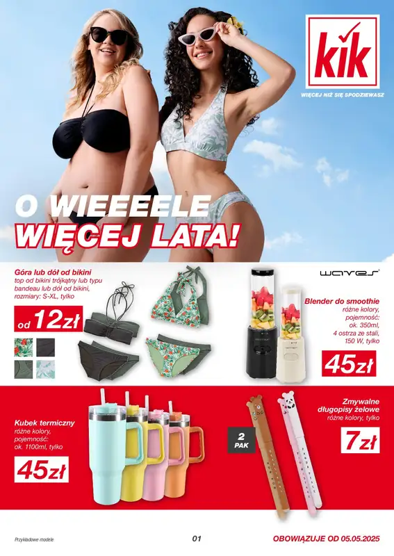 KiK - gazetka promocyjna Gazetka od poniedziałku 05.05 do niedzieli 11.05