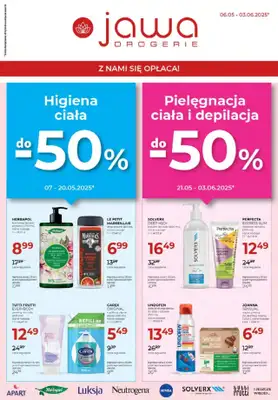 Drogerie Jawa - gazetka promocyjna Gazetka od wtorku 06.05 do wtorku 03.06 Drogerie Jawa - gazetka promocyjna Gazetka od wtorku 06.05 do wtorku 03.06