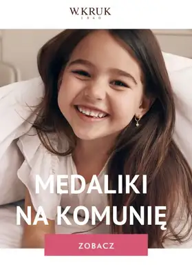 #Komunia - gazetka promocyjna W.Kruk | Medaliki na Komunię od wtorku 06.05 do poniedziałku 12.05