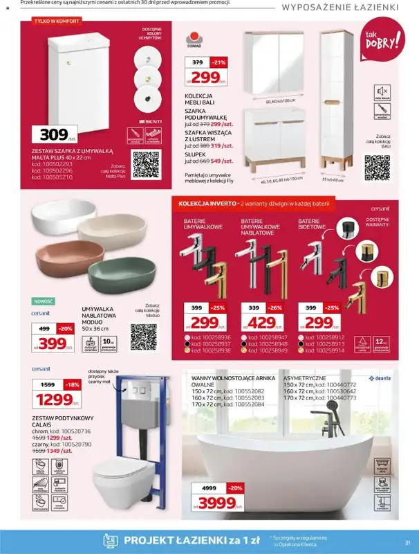 Komfort - gazetka promocyjna Gazetka od środy 07.05 do wtorku 10.06 - strona 31