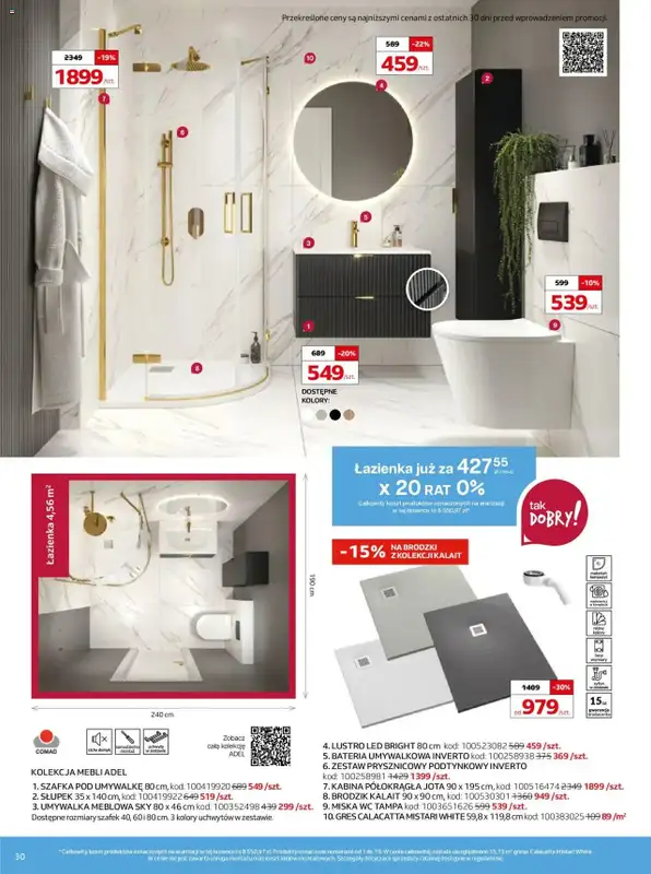 Komfort - gazetka promocyjna Gazetka od środy 07.05 do wtorku 10.06 - strona 30