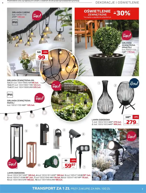 Komfort - gazetka promocyjna Gazetka od środy 07.05 do wtorku 10.06 - strona 9