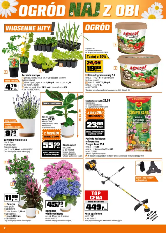 OBI - gazetka promocyjna Gazetka od środy 07.05 do wtorku 20.05 - strona 2