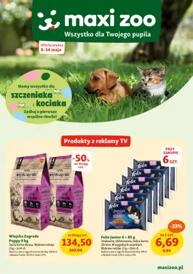 MAXI ZOO - gazetka promocyjna Maxi Zoo - Wszystko dla Twojego pupila od czwartku 08.05 do środy 14.05 MAXI ZOO - gazetka promocyjna Maxi Zoo - Wszystko dla Twojego pupila od czwartku 08.05 do środy 14.05