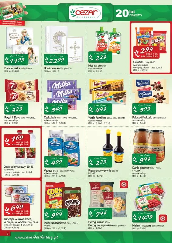 CEZAR Delikatesy - gazetka promocyjna Gazetka od czwartku 08.05 do środy 21.05 - strona 6