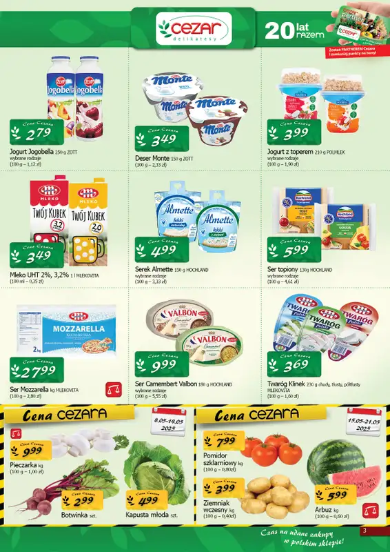 CEZAR Delikatesy - gazetka promocyjna Gazetka od czwartku 08.05 do środy 21.05 - strona 3