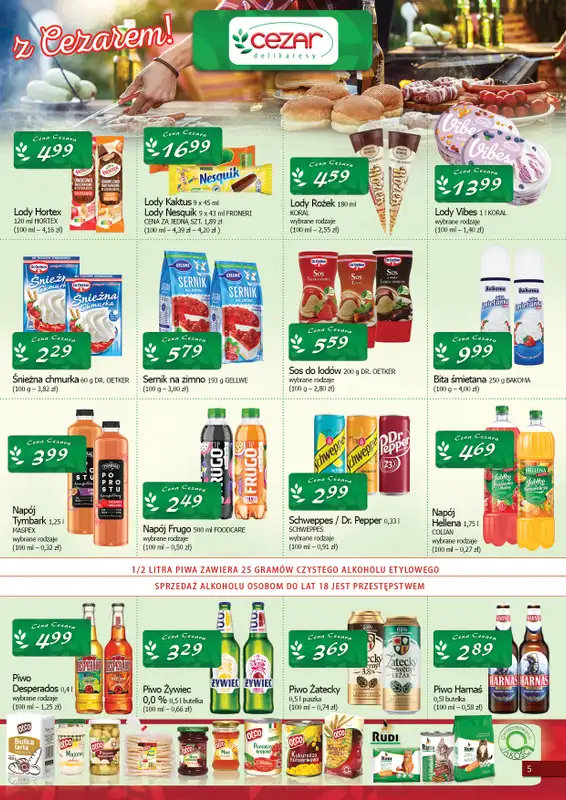 CEZAR Delikatesy - gazetka promocyjna Gazetka od czwartku 08.05 do środy 21.05 - strona 5