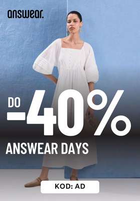 Answear - gazetka promocyjna Do -40% przy zakupach za min. 400 zł od piątku 09.05 do środy 21.05