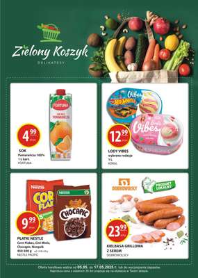 Zielony Koszyk - gazetka promocyjna Gazetka od soboty 10.05 do soboty 17.05