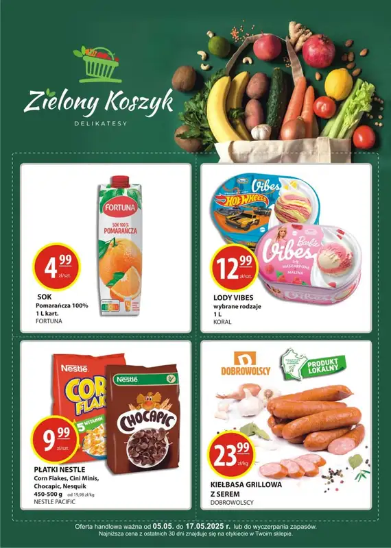 Zielony Koszyk - gazetka promocyjna Gazetka od soboty 10.05 do soboty 17.05 - strona 9
