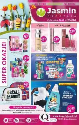 Drogerie Jasmin - gazetka promocyjna Gazetka od poniedziałku 12.05 do soboty 31.05