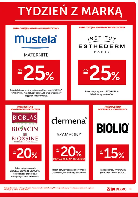 Ziko Dermo - gazetka promocyjna Gazetka Codzienna elegancja od czwartku 15.05 do środy 28.05 - strona 31