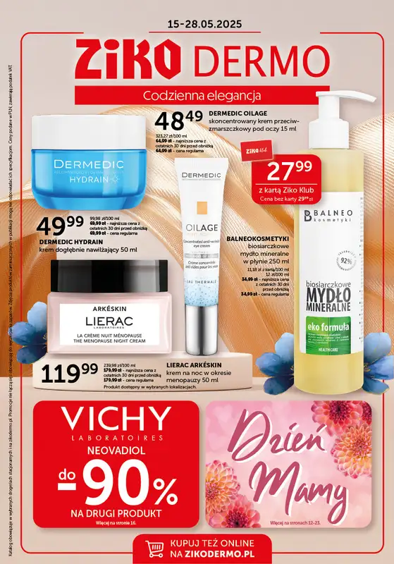 Ziko Dermo - gazetka promocyjna Gazetka Codzienna elegancja od czwartku 15.05 do środy 28.05