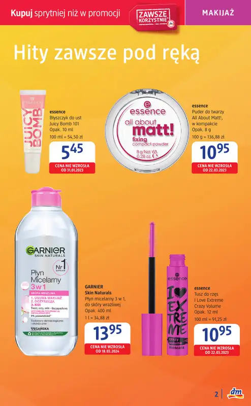 Drogerie DM - gazetka promocyjna Kraków, już otwarta nowa drogeria przy ul. Tadeusza Romanowicza 6 A/U od wtorku 13.05 do soboty 17.05 - strona 2