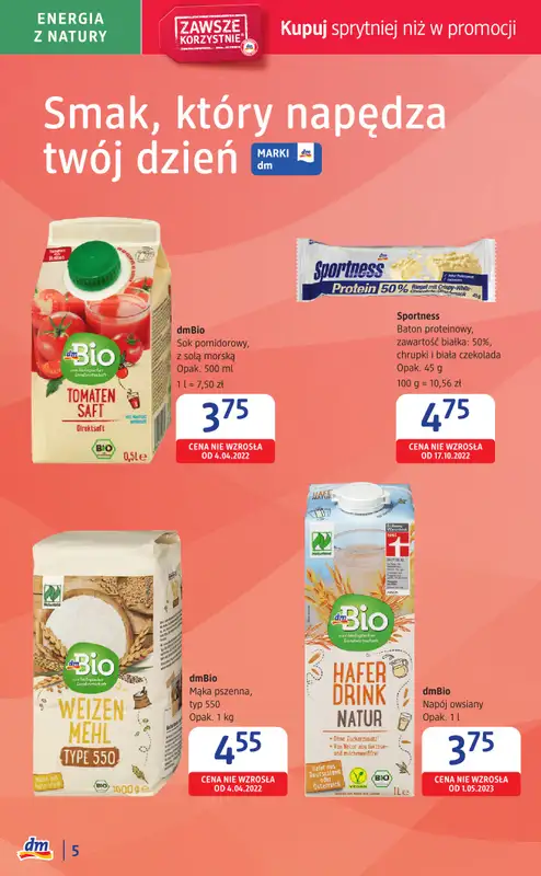 Drogerie DM - gazetka promocyjna Kraków, już otwarta nowa drogeria przy ul. Tadeusza Romanowicza 6 A/U od wtorku 13.05 do soboty 17.05 - strona 5