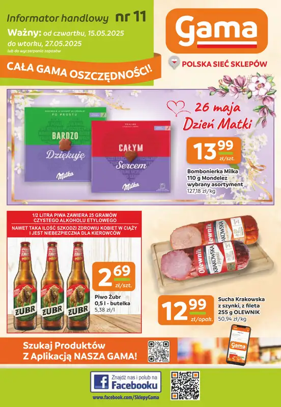 Gama - gazetka promocyjna Gazetka od czwartku 15.05 do wtorku 27.05