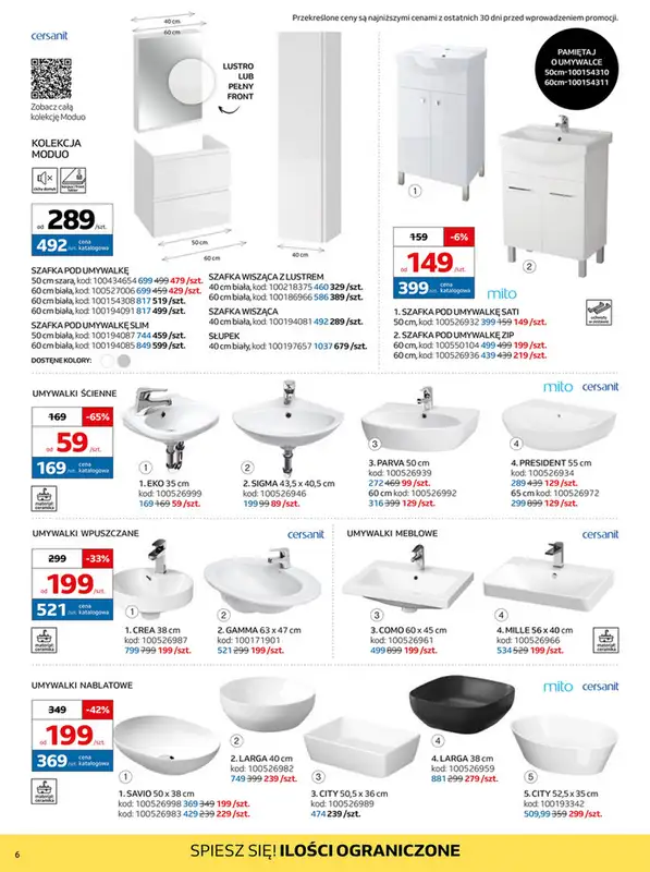 Komfort - gazetka promocyjna Gazetka Łazienka od środy 14.05 do czwartku 03.07 - strona 6