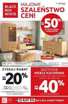 Black Red White - gazetka promocyjna Majowe szaleństwo cen od środy 07.05 do niedzieli 25.05