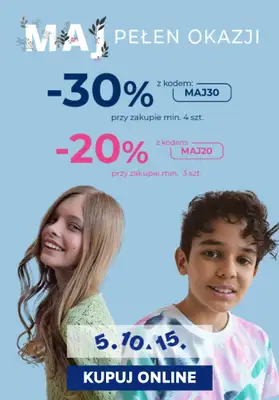 5.10.15 - gazetka promocyjna Do -30% maj pełen okazji od piątku 16.05 