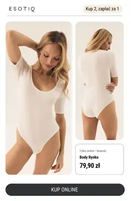 Esotiq - gazetka promocyjna Kup 2 sztuki, zapłać za 1. Dotyczy wybranych modeli od soboty 17.05 do poniedziałku 19.05 - strona 2 Esotiq - gazetka promocyjna Kup 2 sztuki, zapłać za 1. Dotyczy wybranych modeli od soboty 17.05 do poniedziałku 19.05 - strona 2