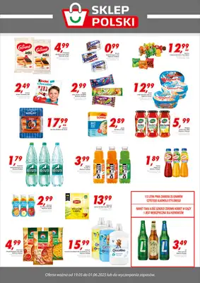 Sklep Polski - gazetka promocyjna Plakat promocyjny od poniedziałku 19.05 do niedzieli 01.06 Sklep Polski - gazetka promocyjna Plakat promocyjny od poniedziałku 19.05 do niedzieli 01.06