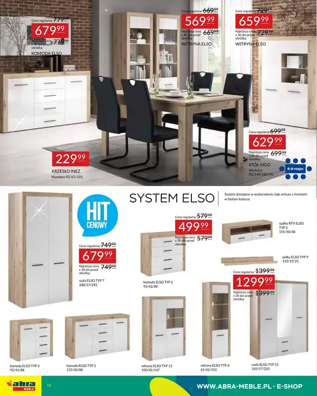 Abra Meble - gazetka promocyjna Oferta meblowa od poniedziałku 19.05 do czwartku 29.05 - strona 18