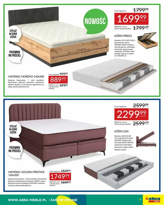 Abra Meble - gazetka promocyjna Oferta meblowa od poniedziałku 19.05 do czwartku 29.05 - strona 25