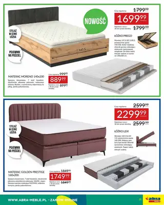 Abra Meble - gazetka promocyjna Oferta meblowa od poniedziałku 19.05 do czwartku 29.05 - strona 25 Abra Meble - gazetka promocyjna Oferta meblowa od poniedziałku 19.05 do czwartku 29.05 - strona 25