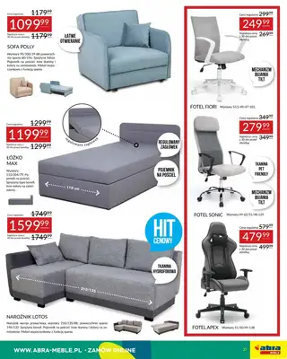 Abra Meble - gazetka promocyjna Oferta meblowa od poniedziałku 19.05 do czwartku 29.05 - strona 21 Abra Meble - gazetka promocyjna Oferta meblowa od poniedziałku 19.05 do czwartku 29.05 - strona 21