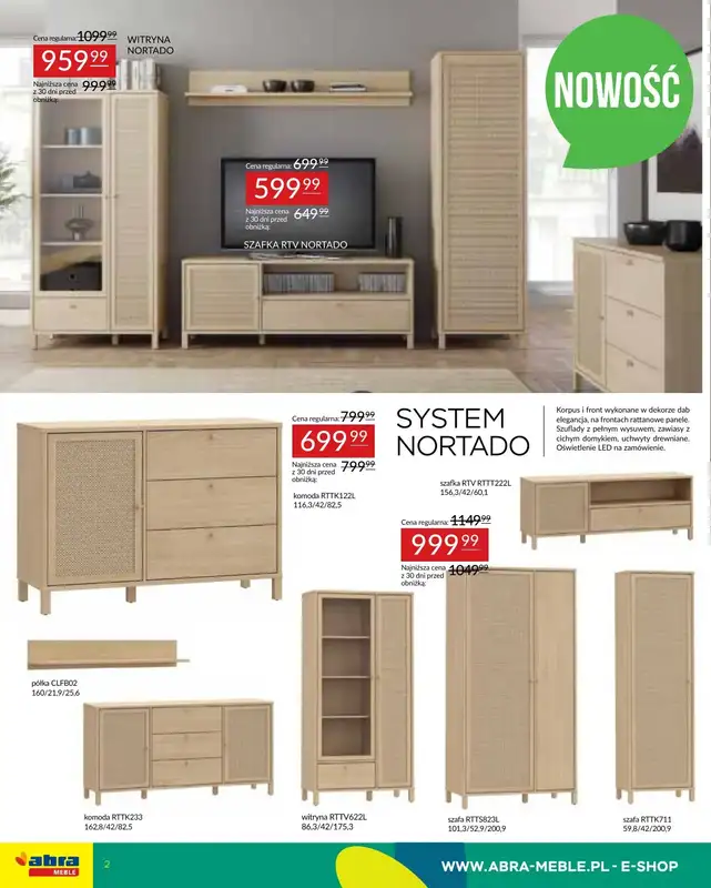 Abra Meble - gazetka promocyjna Oferta meblowa od poniedziałku 19.05 do czwartku 29.05 - strona 2