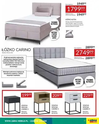 Abra Meble - gazetka promocyjna Oferta meblowa od poniedziałku 19.05 do czwartku 29.05 - strona 23 Abra Meble - gazetka promocyjna Oferta meblowa od poniedziałku 19.05 do czwartku 29.05 - strona 23