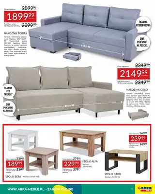 Abra Meble - gazetka promocyjna Oferta meblowa od poniedziałku 19.05 do czwartku 29.05 - strona 9 Abra Meble - gazetka promocyjna Oferta meblowa od poniedziałku 19.05 do czwartku 29.05 - strona 9