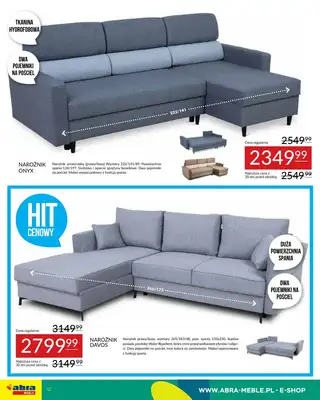 Abra Meble - gazetka promocyjna Oferta meblowa od poniedziałku 19.05 do czwartku 29.05 - strona 12 Abra Meble - gazetka promocyjna Oferta meblowa od poniedziałku 19.05 do czwartku 29.05 - strona 12