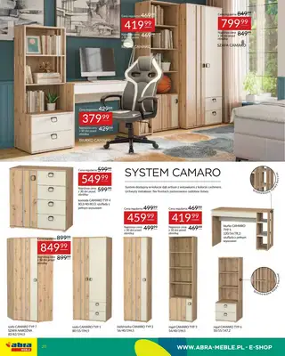 Abra Meble - gazetka promocyjna Oferta meblowa od poniedziałku 19.05 do czwartku 29.05 - strona 20 Abra Meble - gazetka promocyjna Oferta meblowa od poniedziałku 19.05 do czwartku 29.05 - strona 20